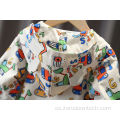 Sudadera con capucha impermeable acolchada con cremallera para niño de nailon